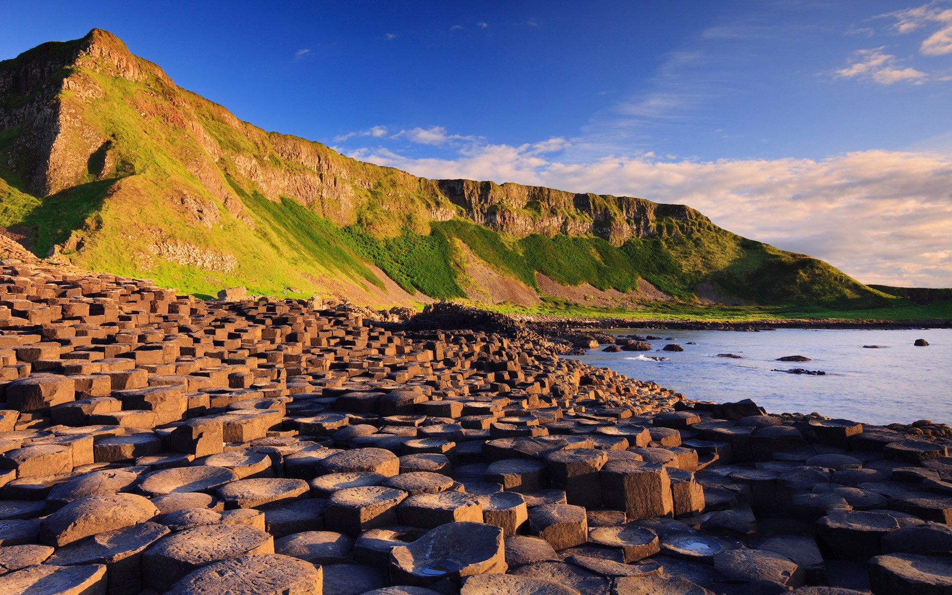 nature landscape water sea Giant s Causeway Ireland stones 2k