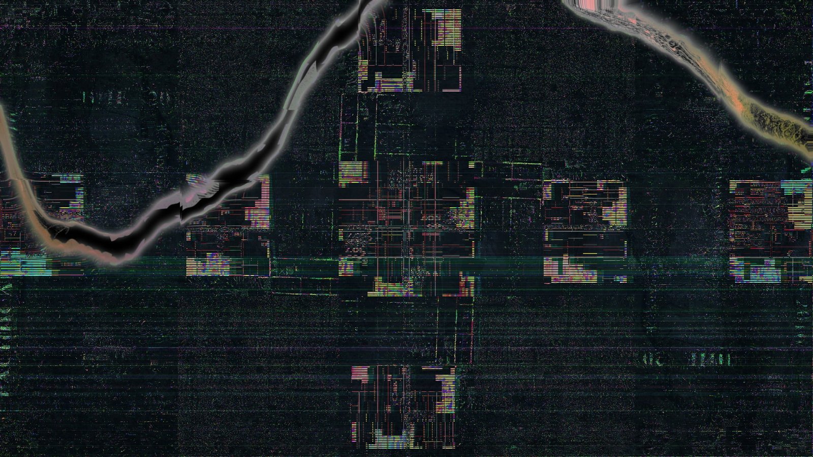 untitled glitch art LSD abstract architecture built structure 2k