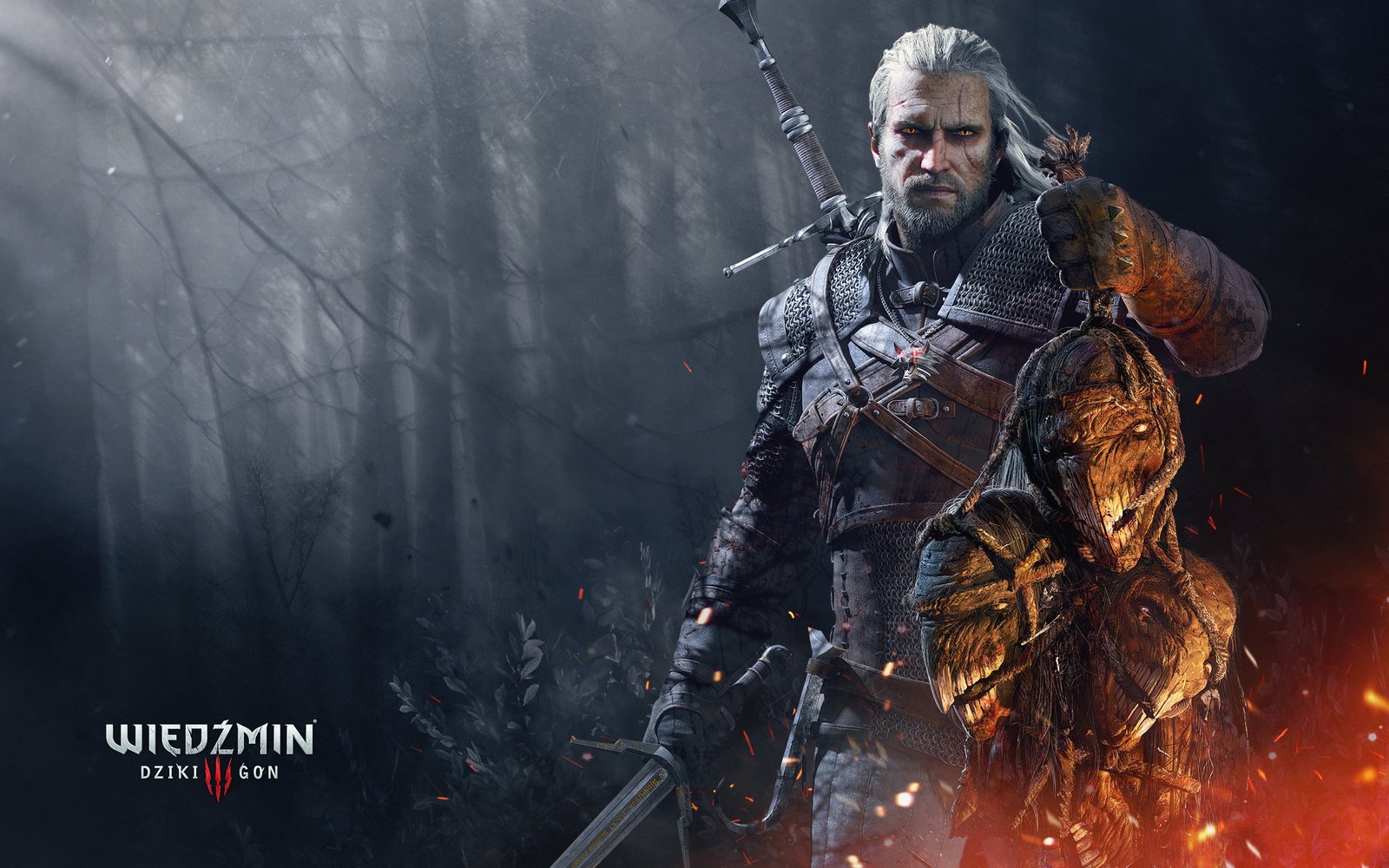 Witcher 3 wallpaper The Wild Hunt one person sign 2k