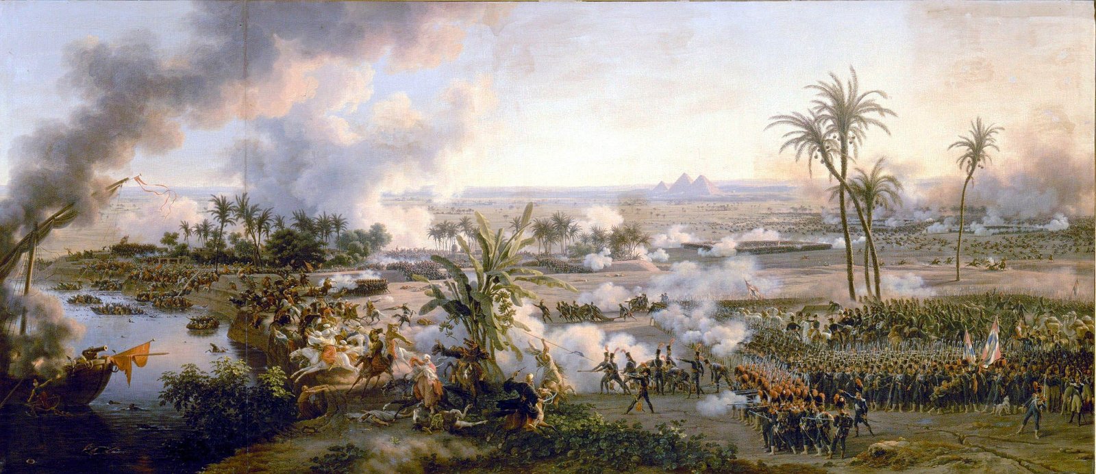 Battle of the Pyramids in Egypt a victory Napoleon art photos 2k