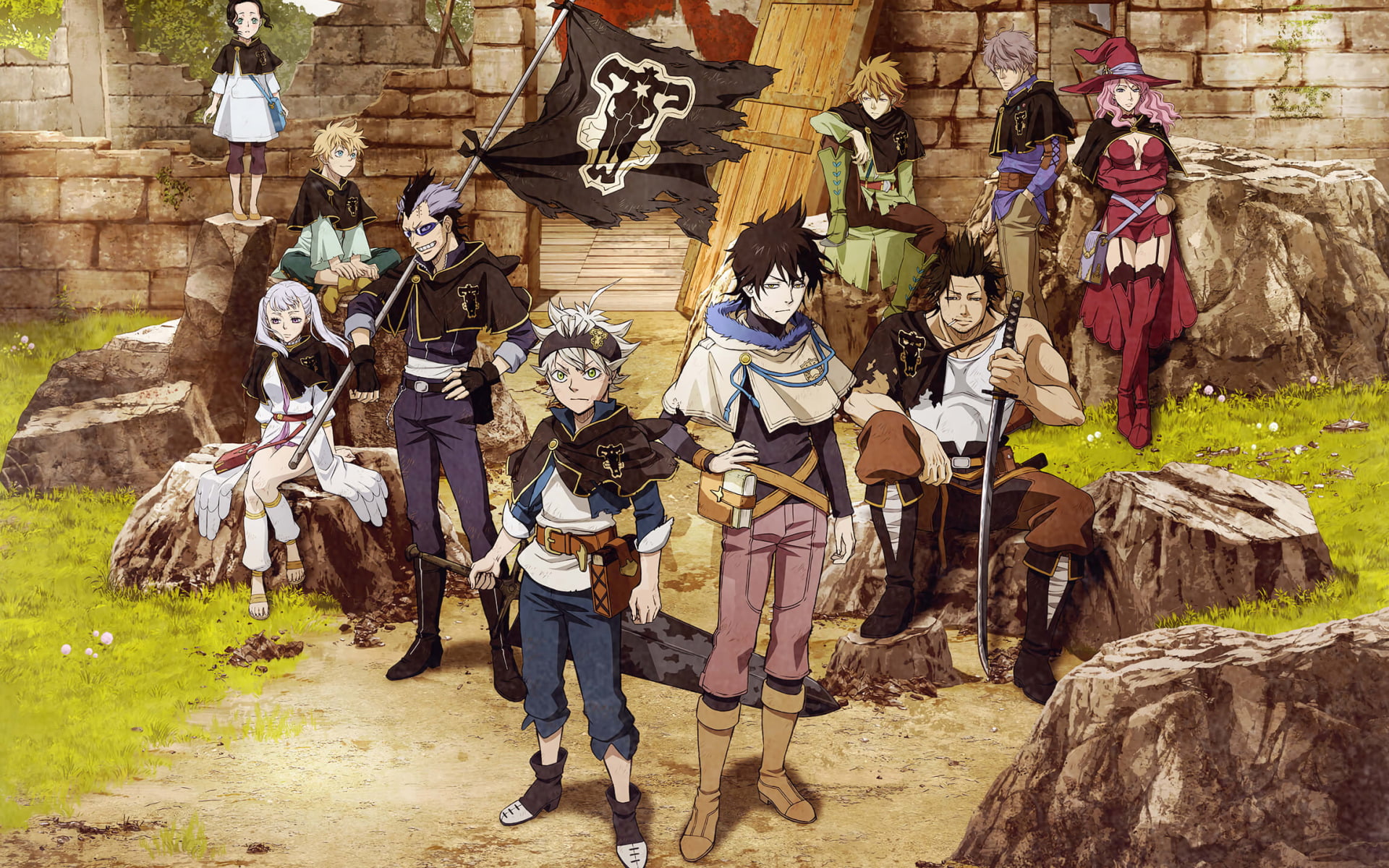 fictional characters wallpaper Anime Black Clover real people 2k