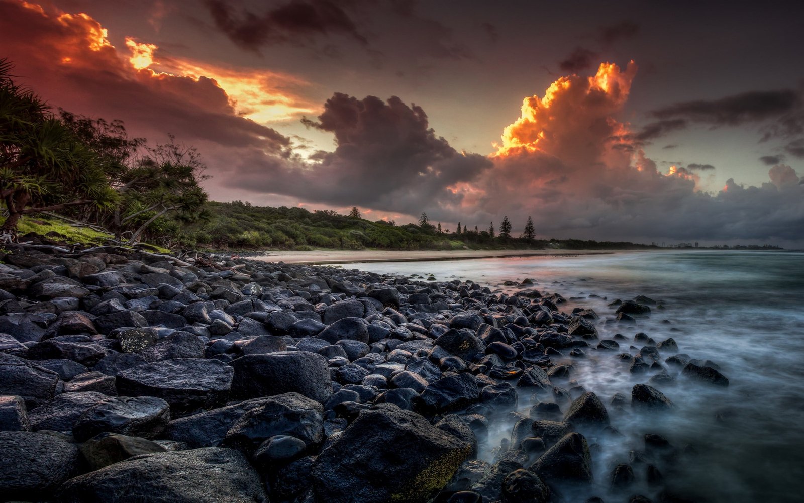 gray rocky body of water nature landscape beach Australia 2k
