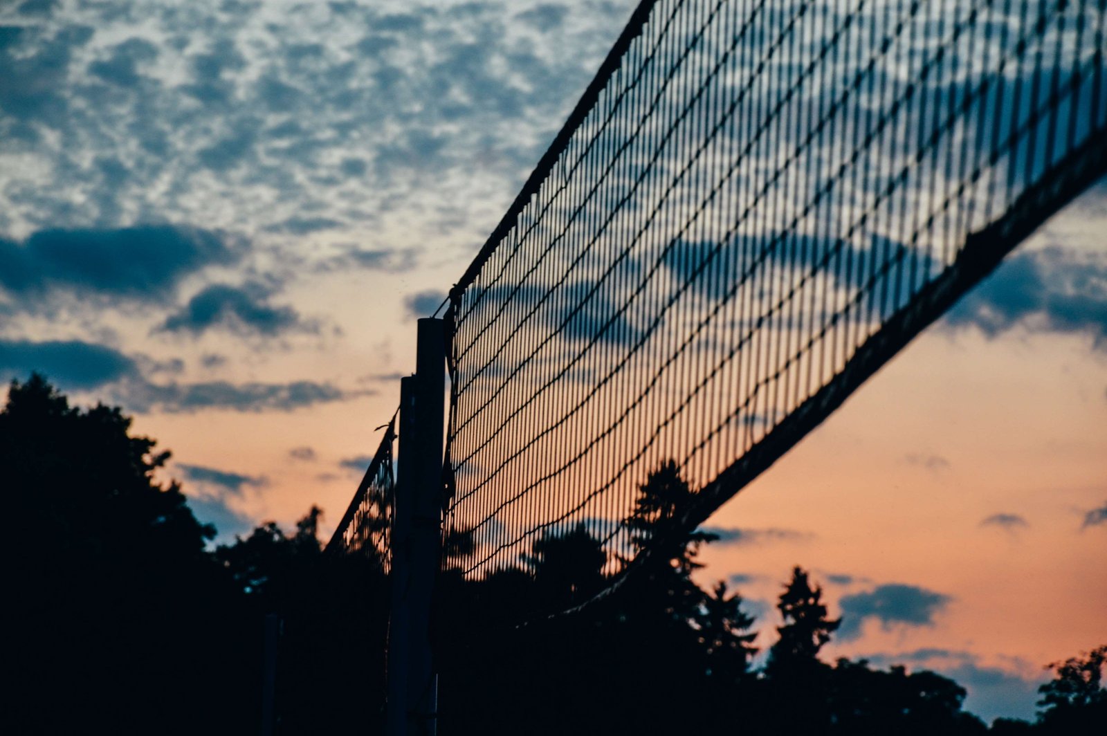 beach sunset volleyball sky cloud silhouette nature 2k 4k