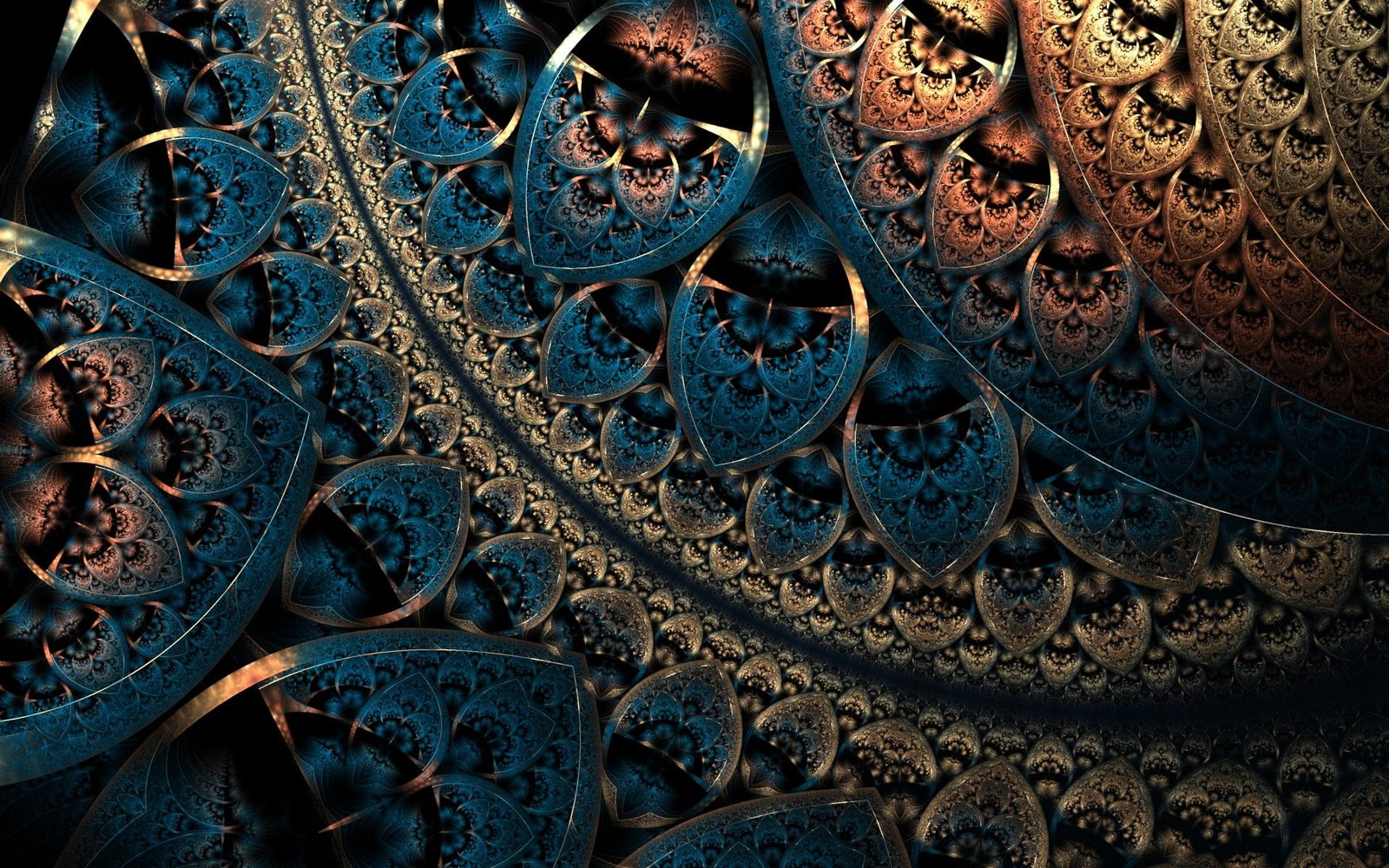 fractal pattern abstract digital art artwork geometry 2k