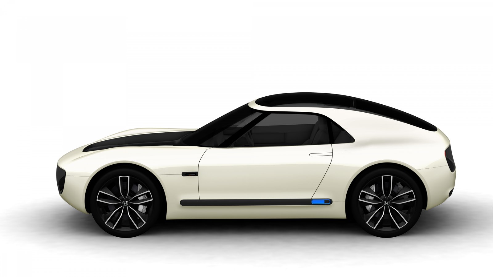 white and black coupe Honda Sports EV electric car 2k 4k 5k 8k