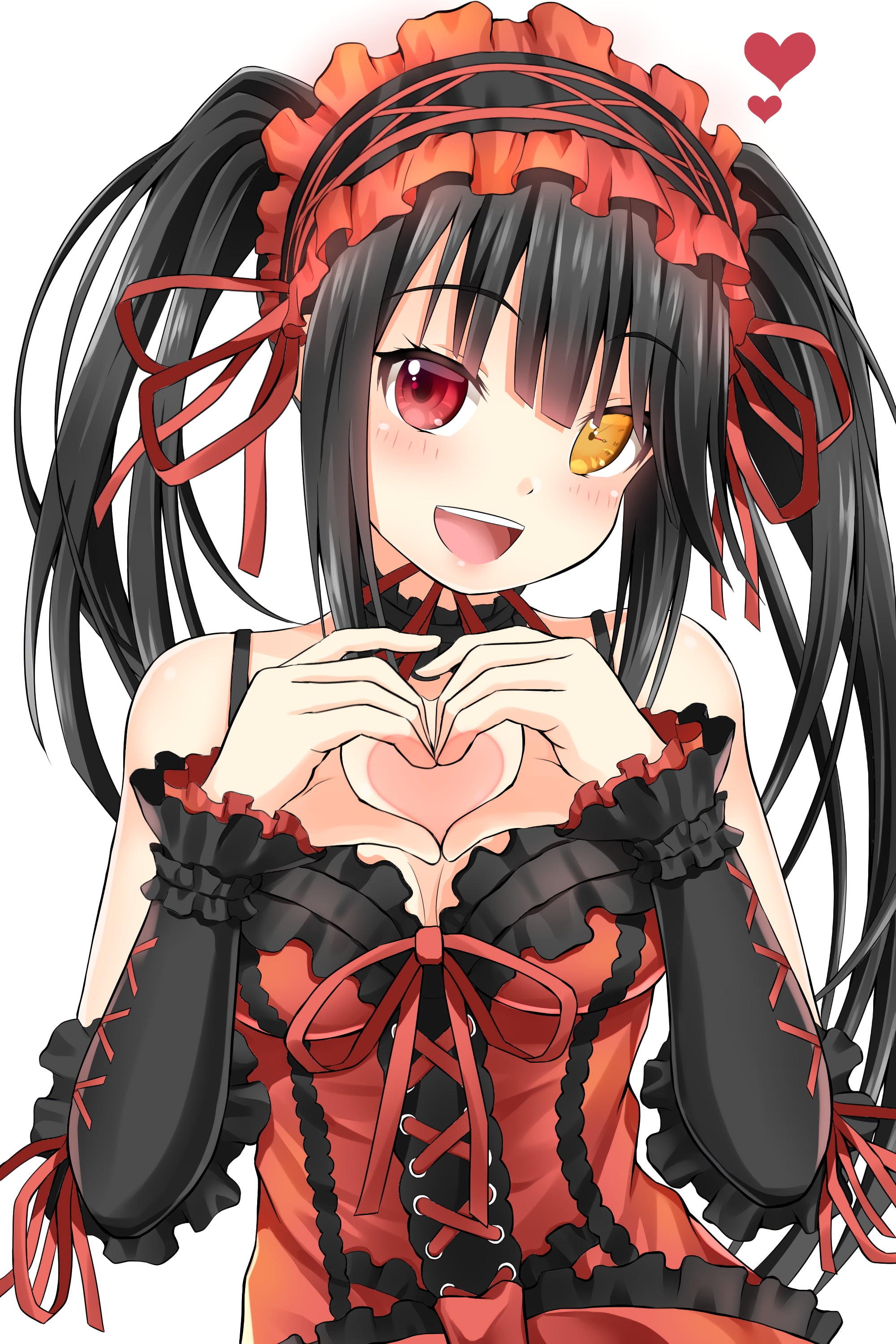 anime girls Date A Live Tokisaki Kurumi long hair 2k