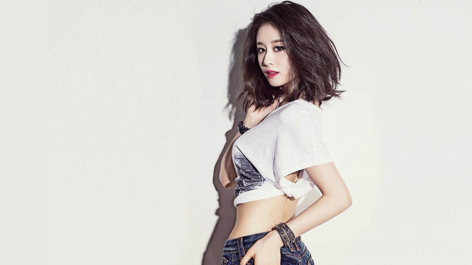 Asian women model photography looking at viewer Park Ji Yeon 2k