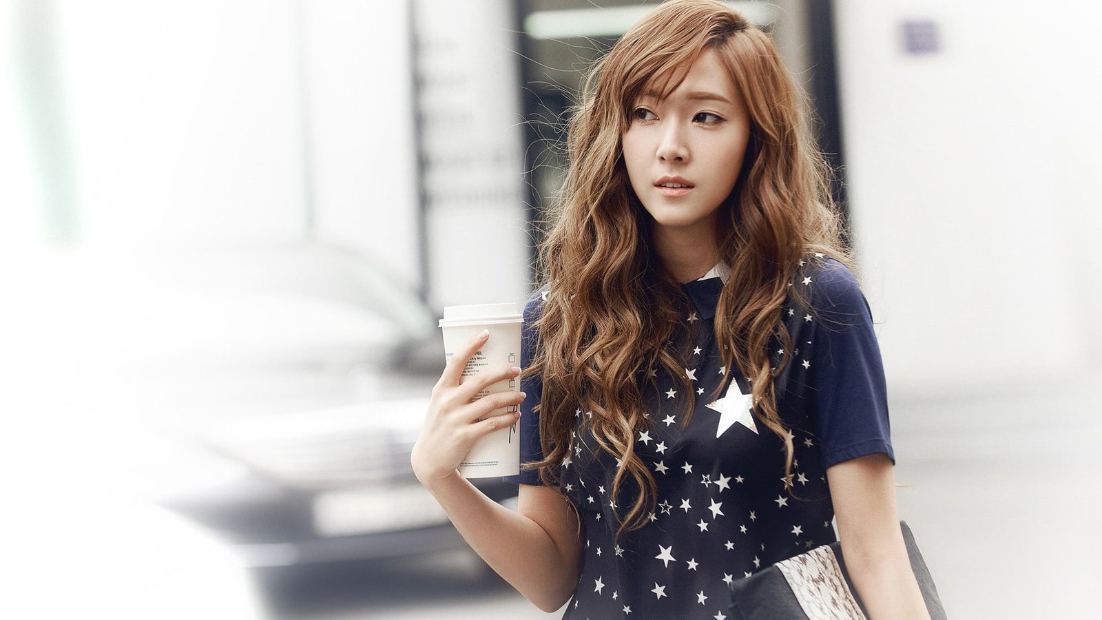 K pop SNSD women model wavy hair redhead Asian Jessica 2k
