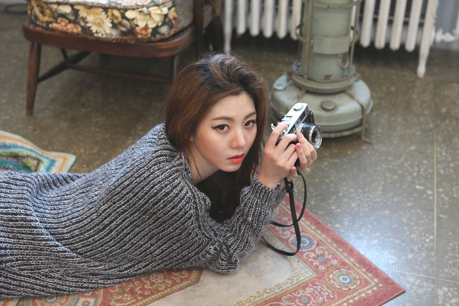 Chae Eun Korean Asian women brunette looking at viewer 2k