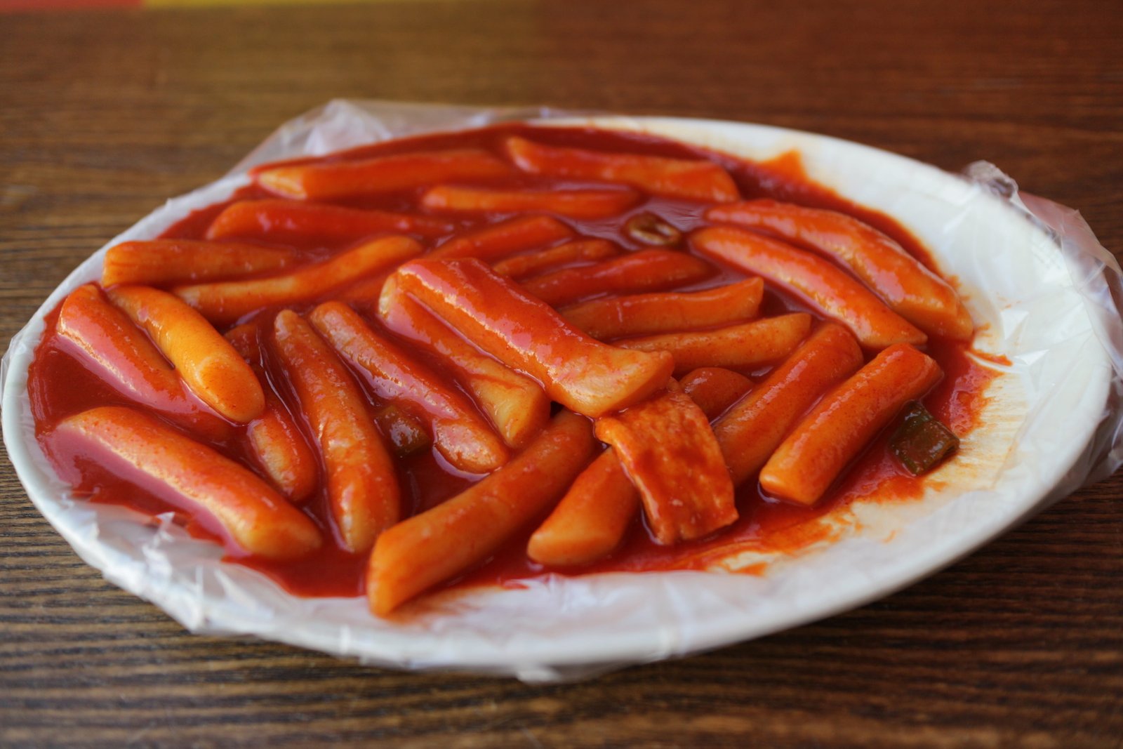 red sauce dish toppokki food snack the fraudulent korean 2k 4k