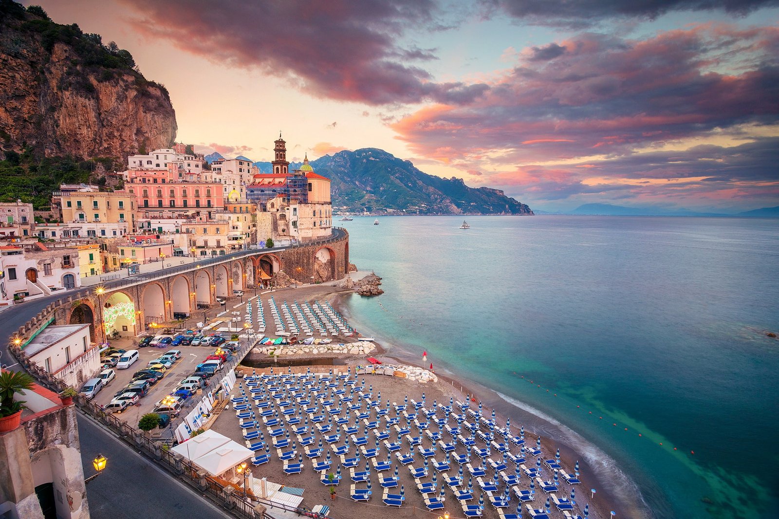 road sea beach coast building home Italy Campania Amalfi Coast 2k