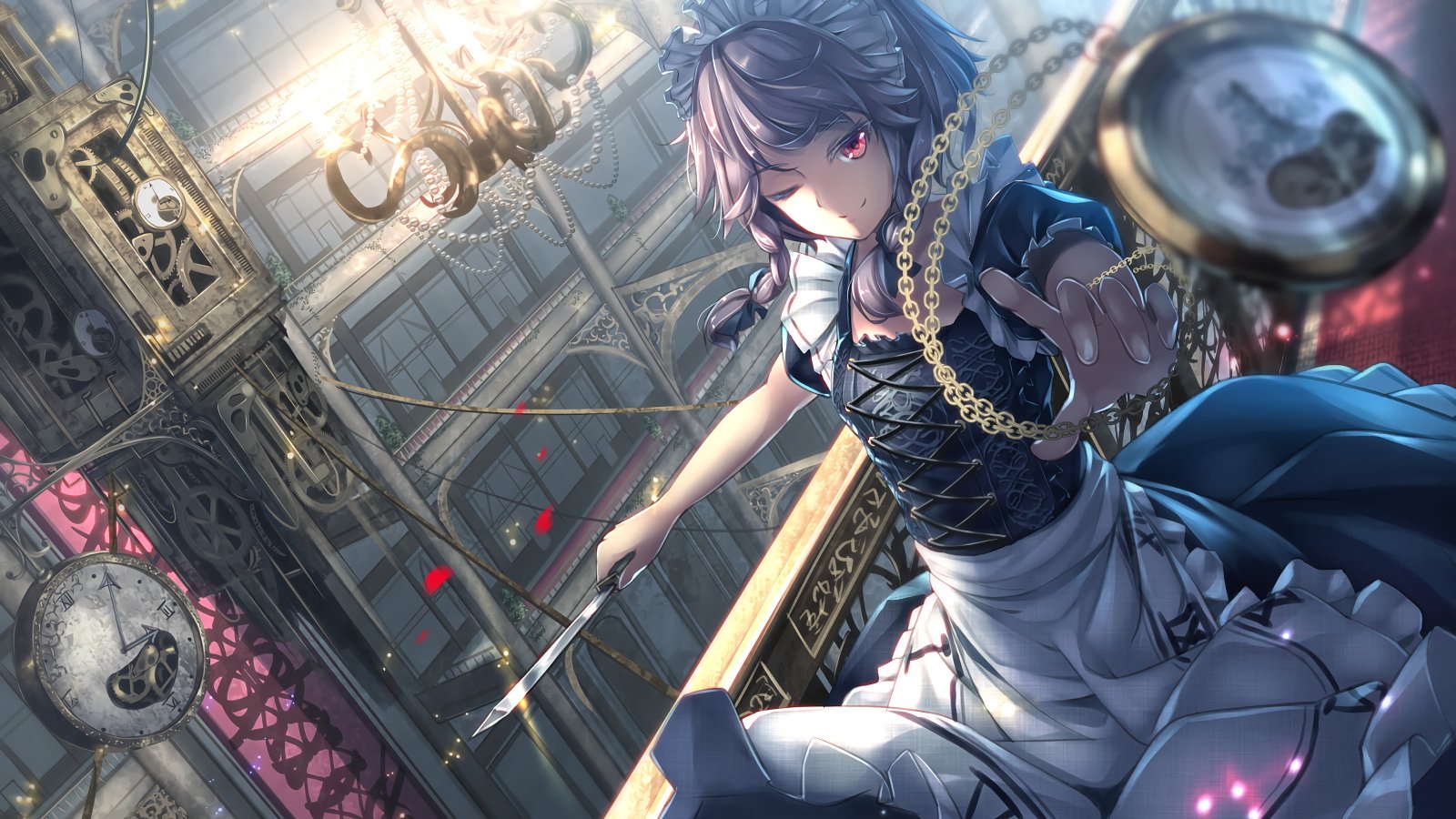 Sakura Izayoi illustration anime girls artwork Sakuya 2k