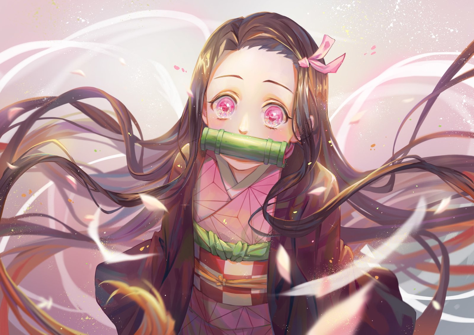 Anime Demon Slayer Kimetsu no Yaiba Nezuko Kamado 2k 4k