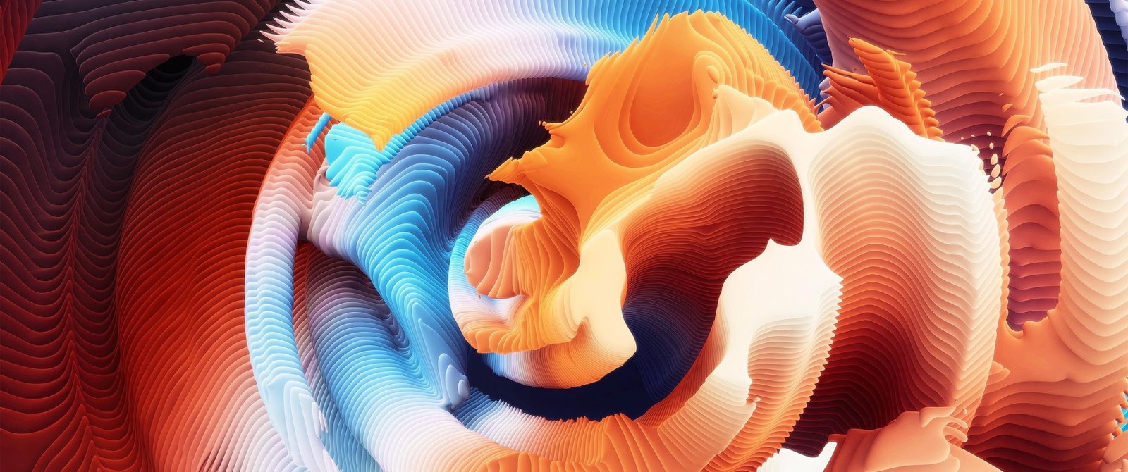 ultrawide abstract animal orange color no people themes 2k