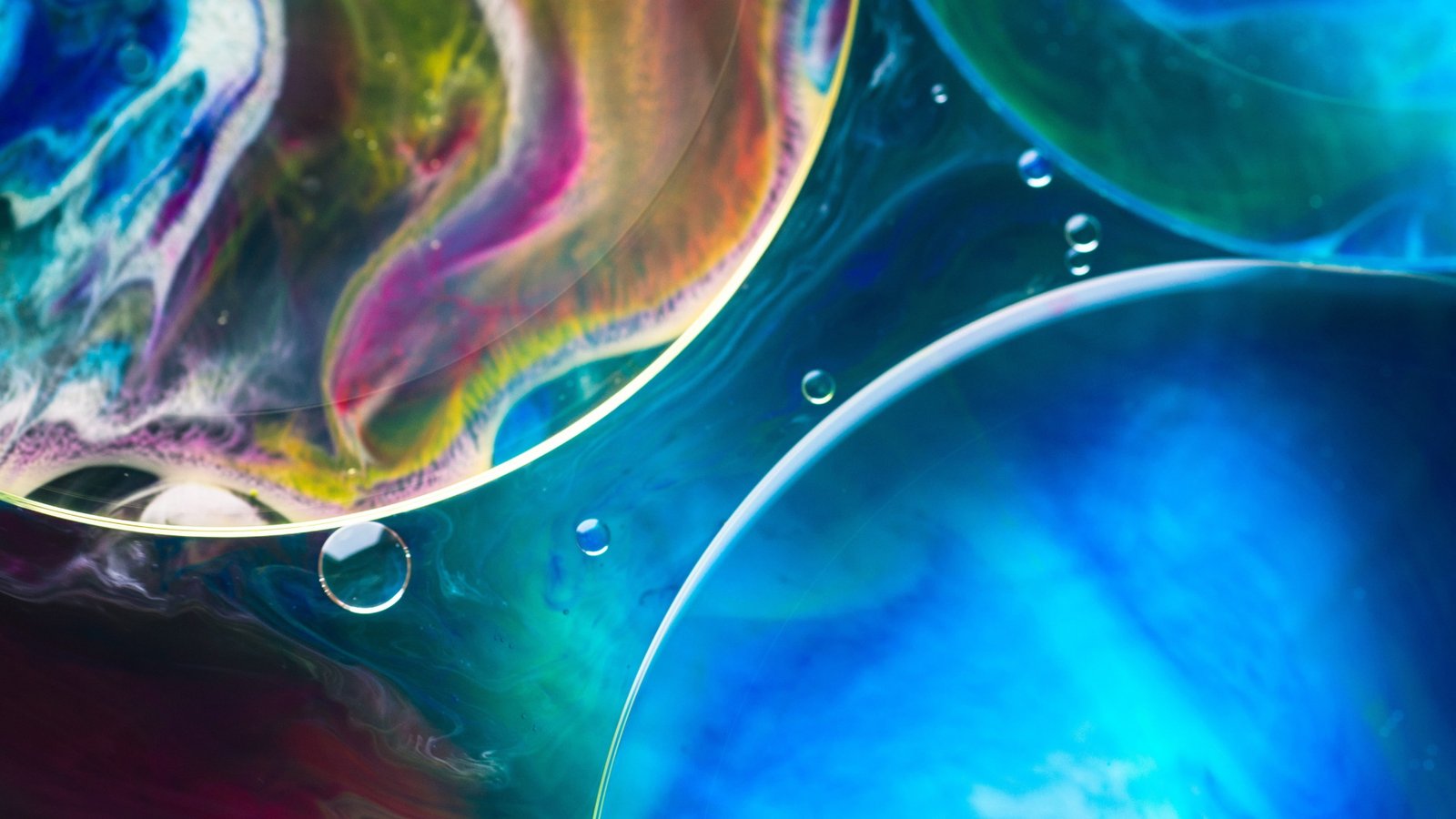 abstract HD Bubbles macro 2k 4k