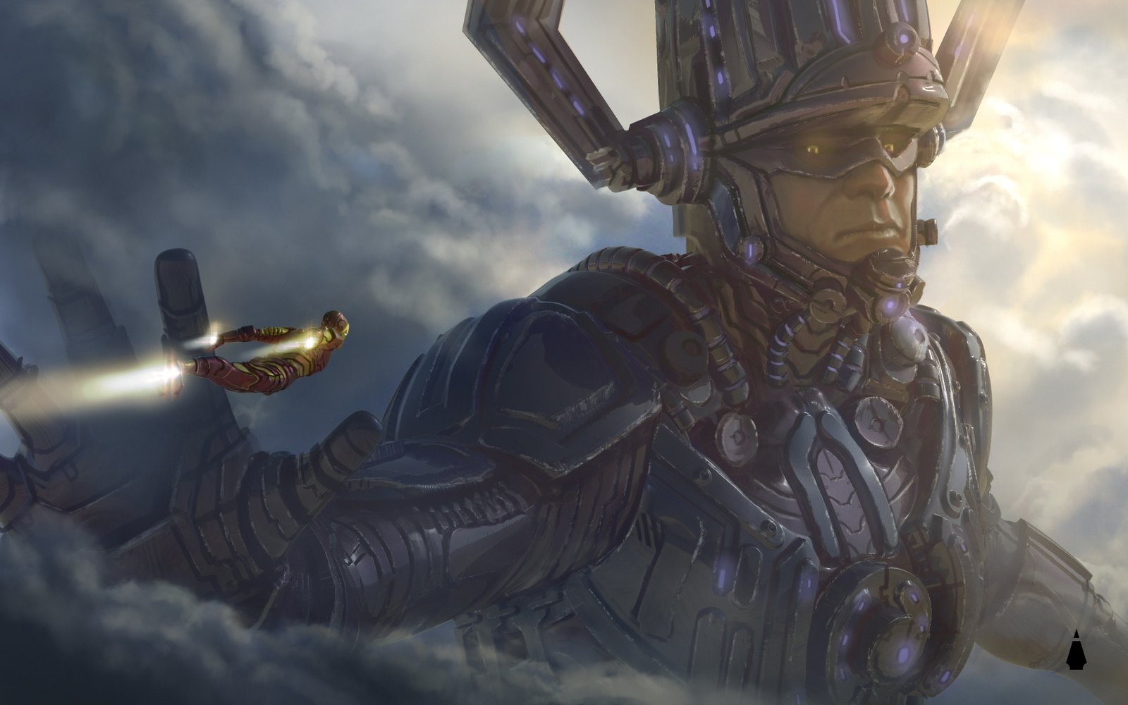 galactus avengers 4 superheroes iron man concept art artist 2k 4k
