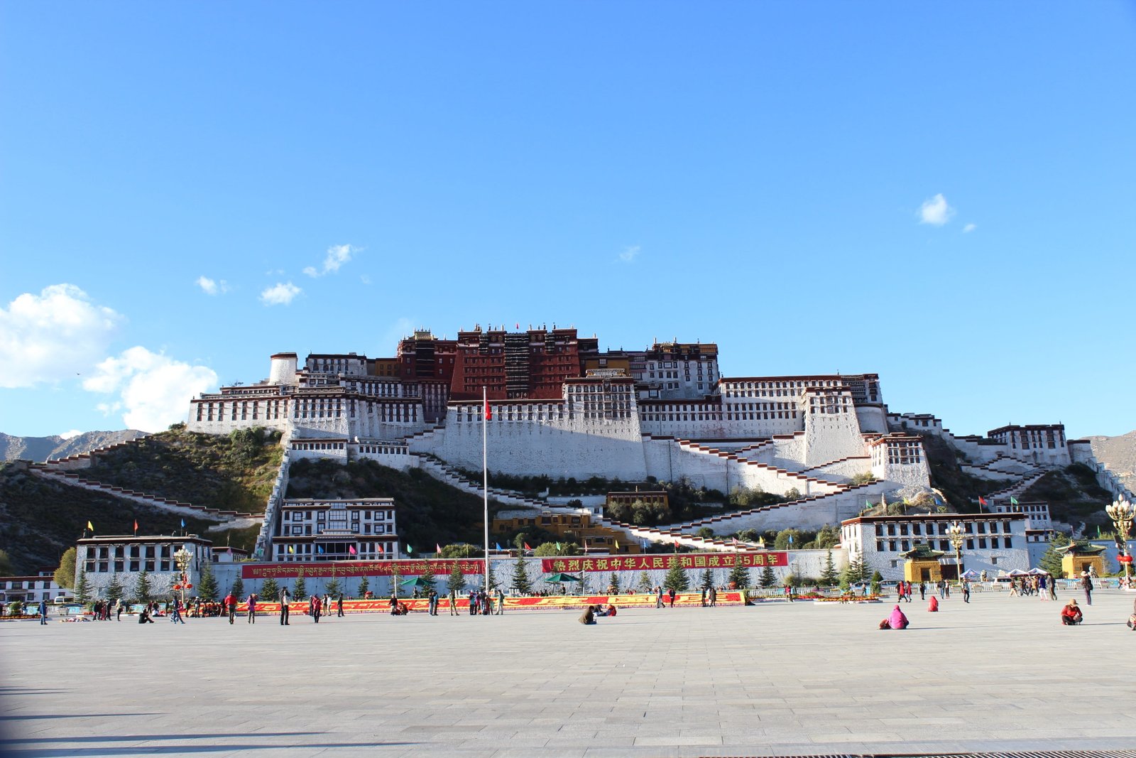 Tibet Potala Palace China Lhasa the potala palace scenery 2k