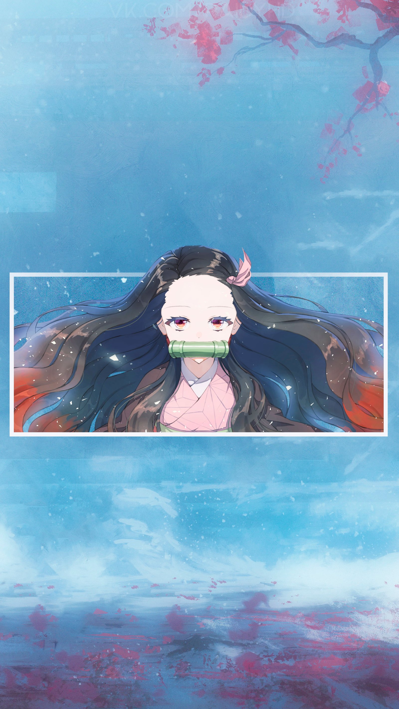 anime girls picture in Nezuko Kimetsu no Yaiba 2k