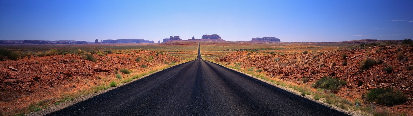 black asphalt road nature landscape multiple display desert 2k 4k