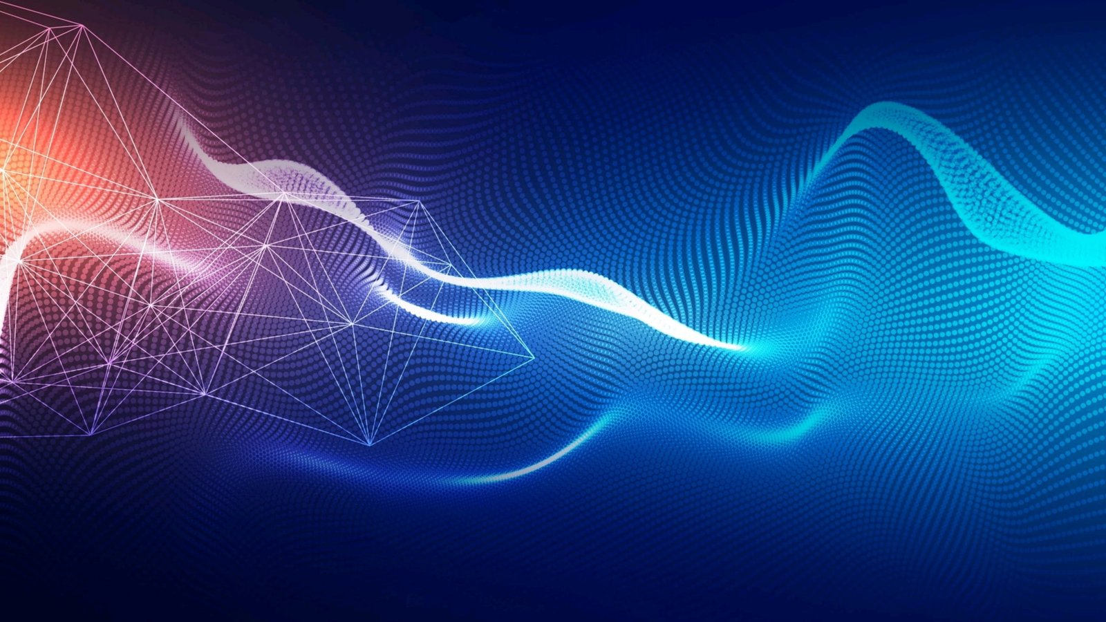 blue light electric connection line sky graphics 2k 4k