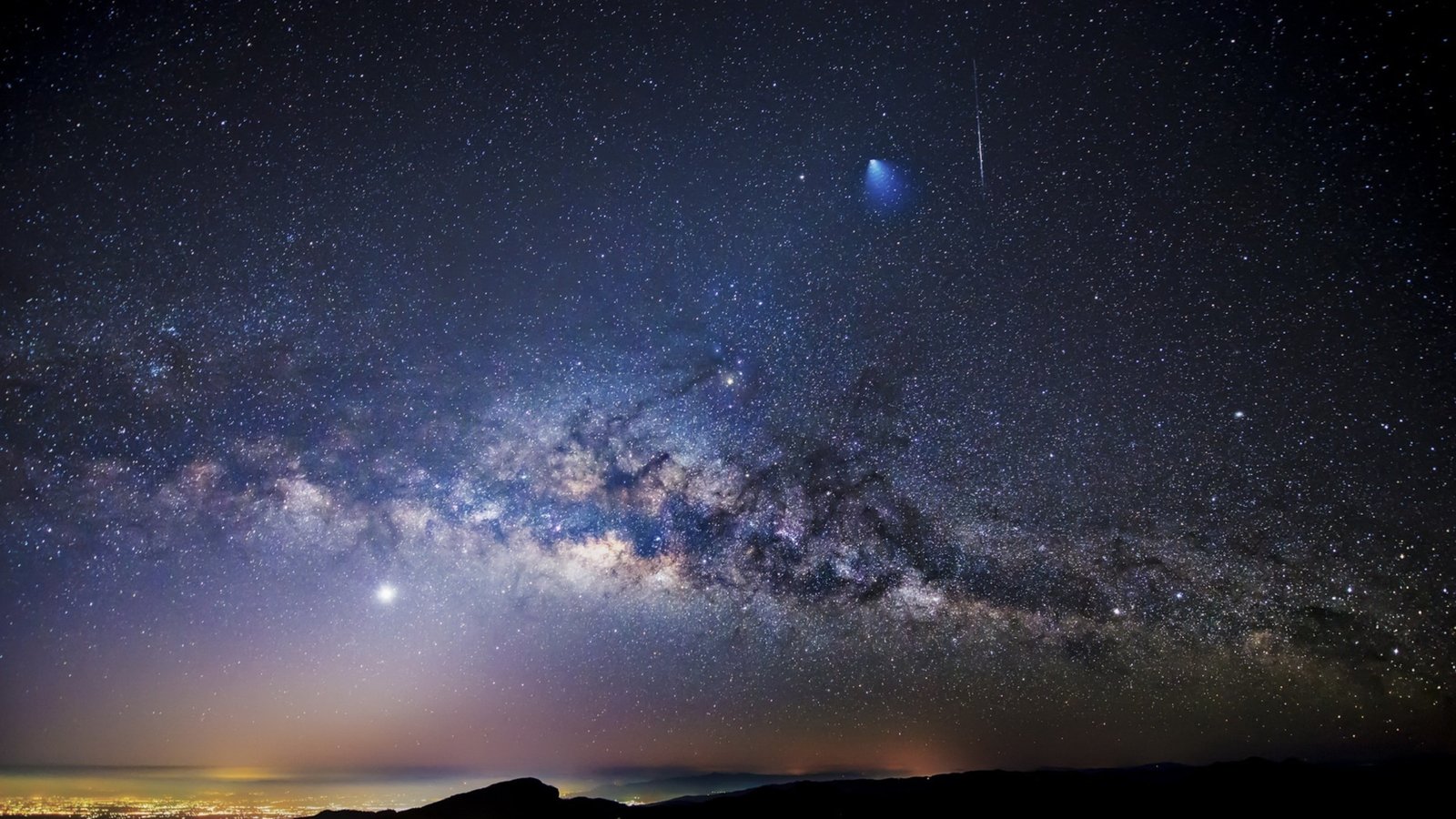 sky nature milky way night galaxy astrophotography stars 2k 4k