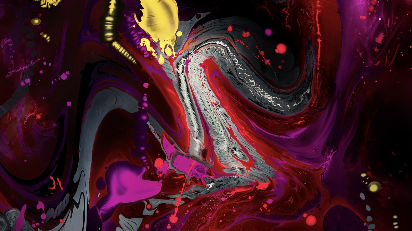 abstract colorful iPad Pro dark 2k 4k