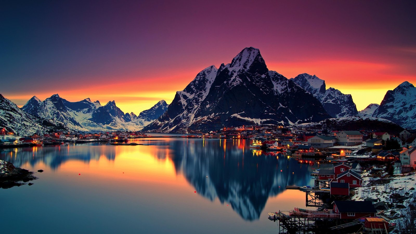 fjord fishing village reine norway tourist attraction archipelago 2k 4k