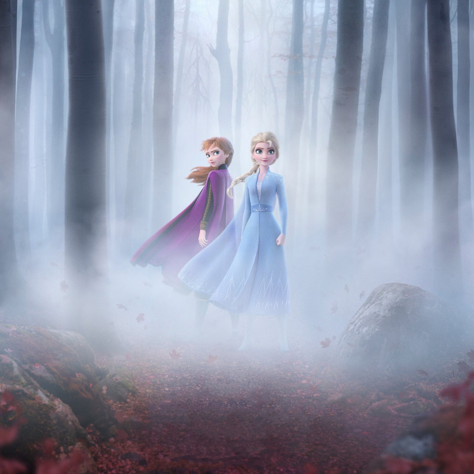 Frozen Red Fantasy Nature Blizzard Beautiful Anime Wood 2k