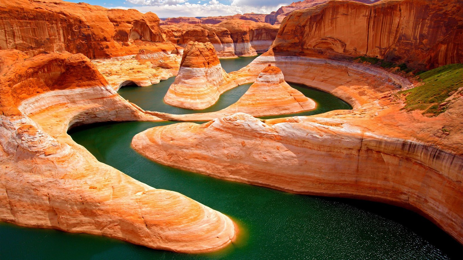 horseshoe landmark nature water rock canyon formation 2k