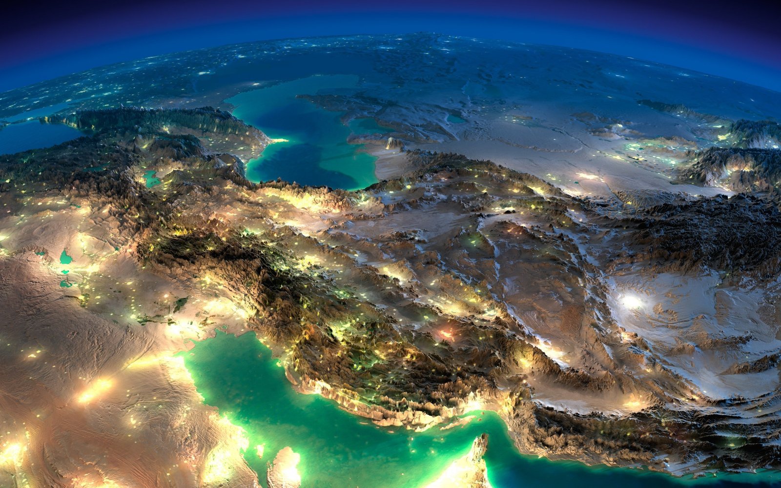 Iran night space water sea no people nature day beauty in 2k