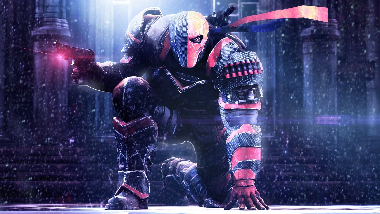 ninja robot character digital wallpaper red and black cyborg movie 2k 4k