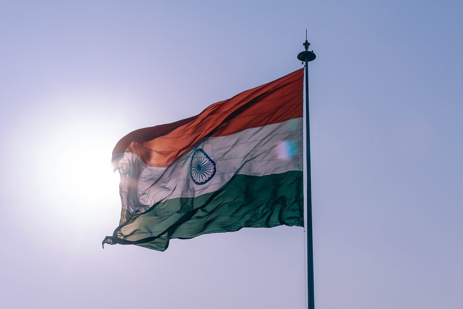 photo of flag India on pole aged ancient antique army 2k 4k 5k