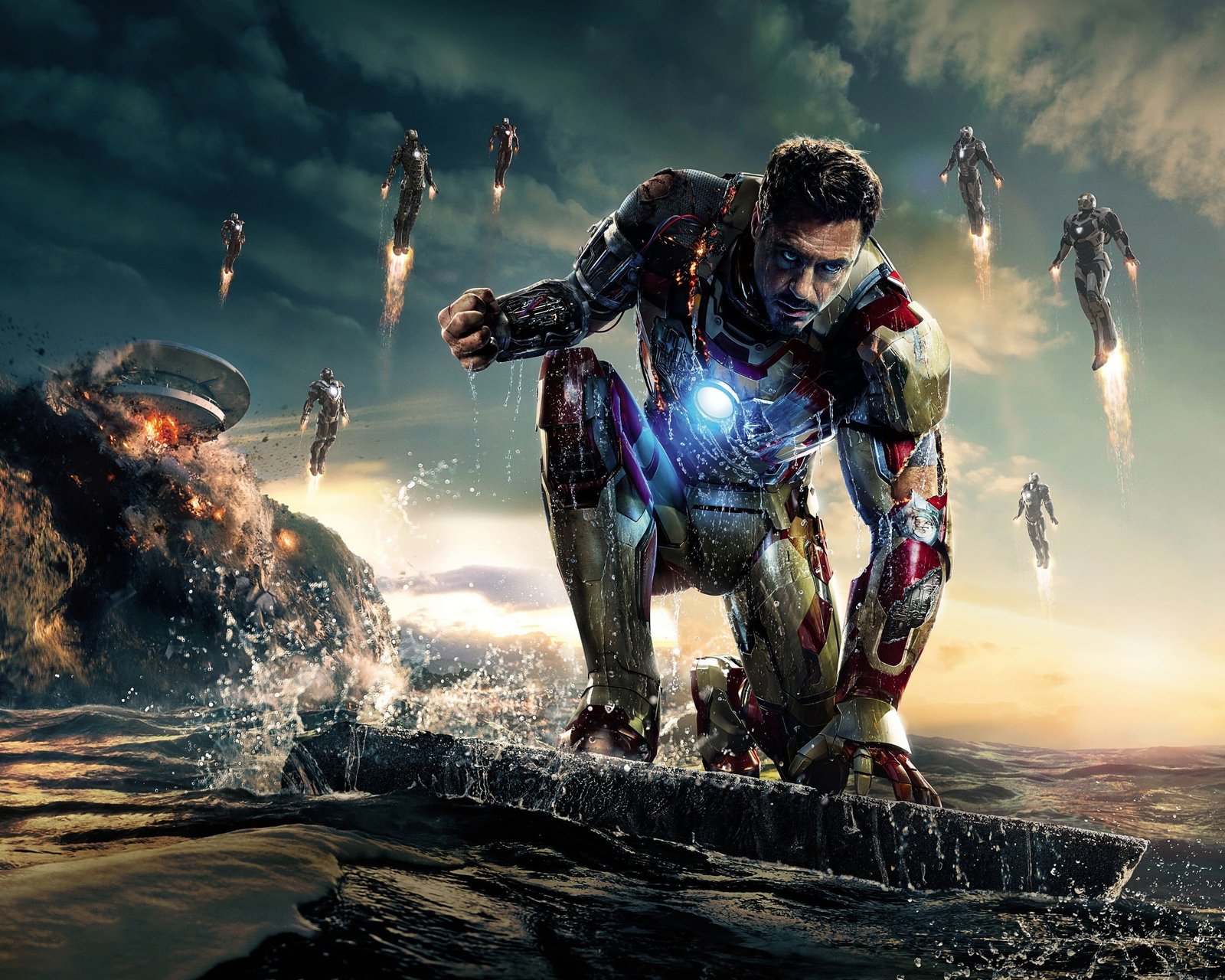 Robert Downey Jr as Tony Starks Iron Man Marvel Cinematic Universe 2k