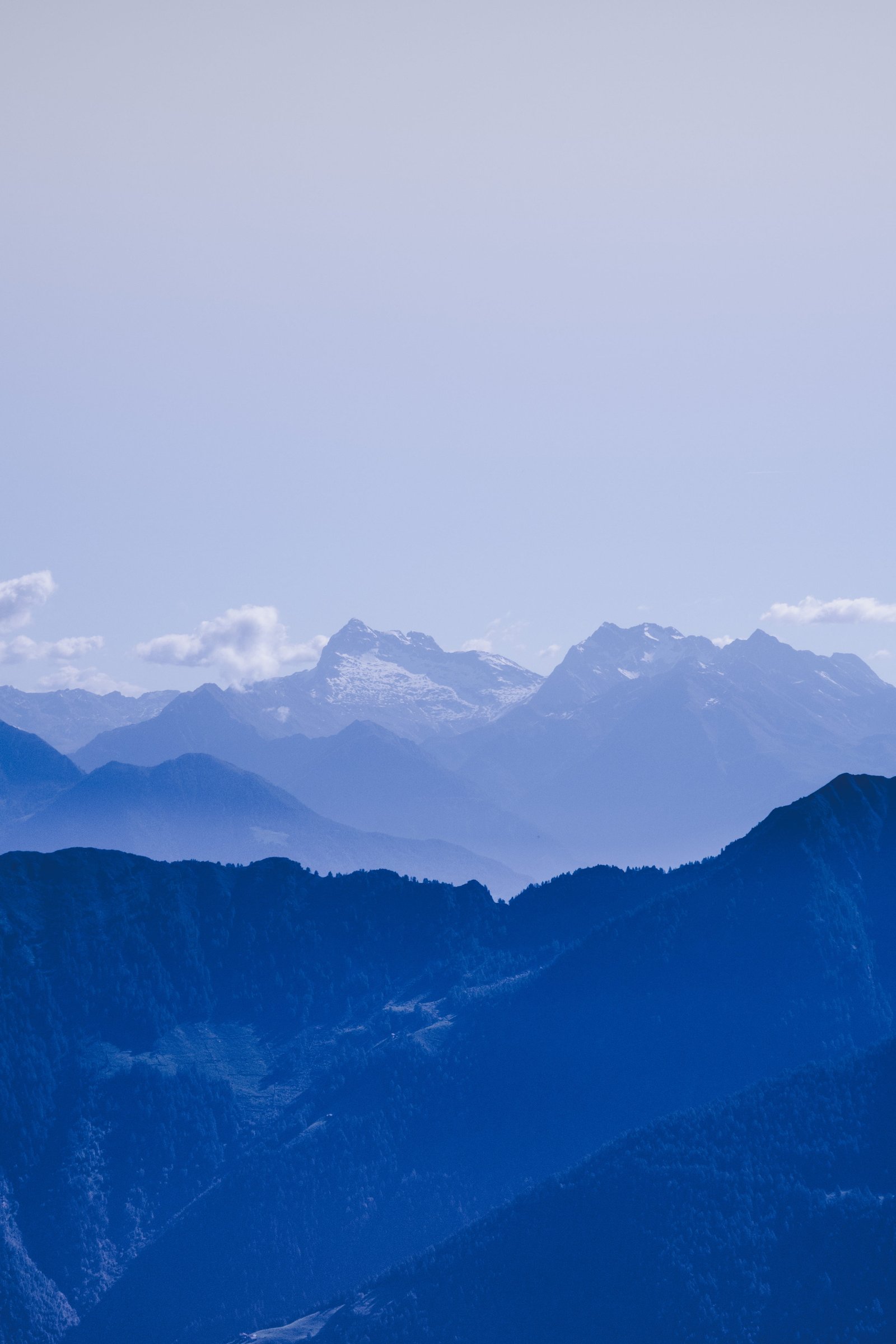 scenery of mountains aerial photography mountain ranges during daytime 2k
