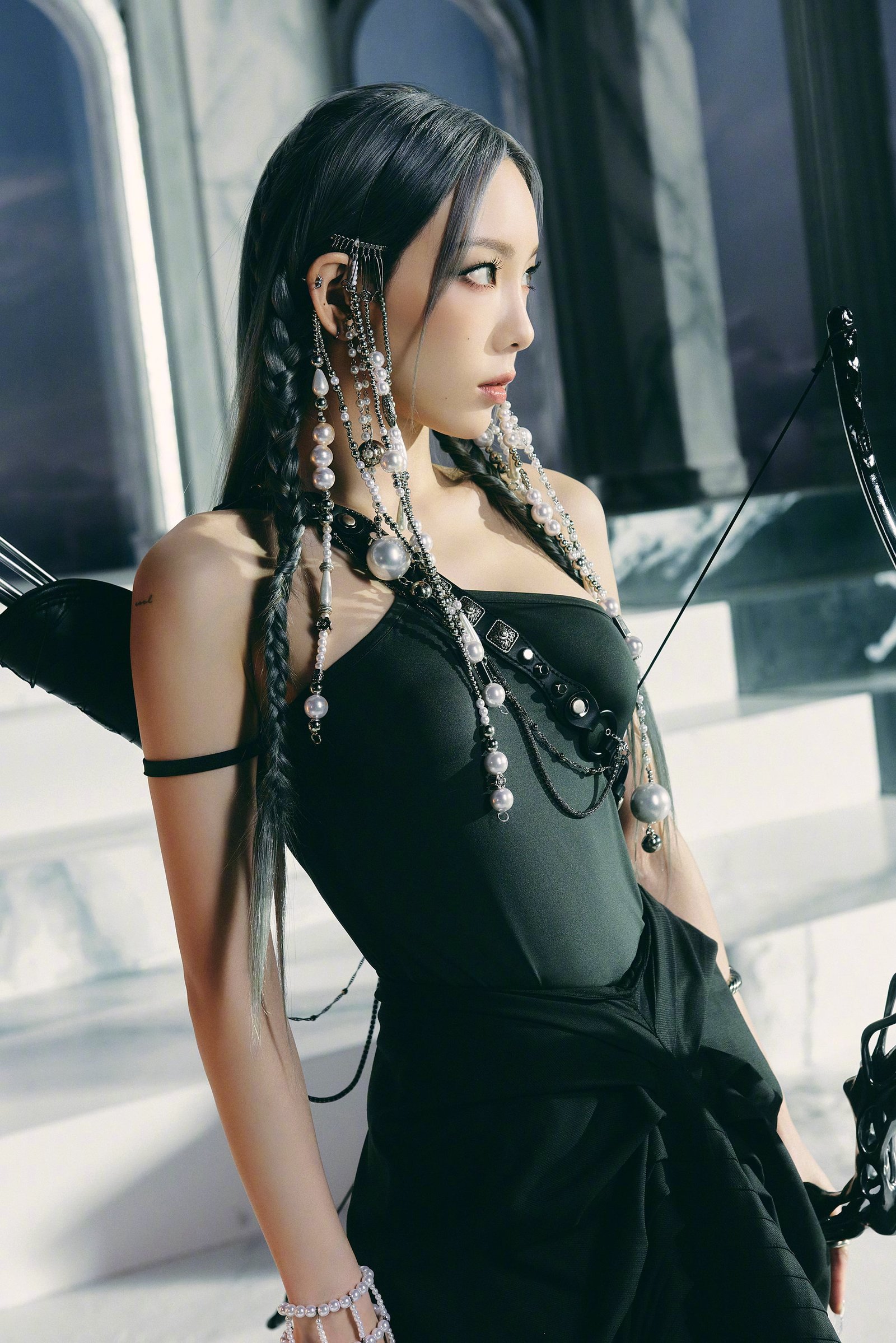 SNSD Taeyeon Kim model Korean women K pop gray eyes 2k