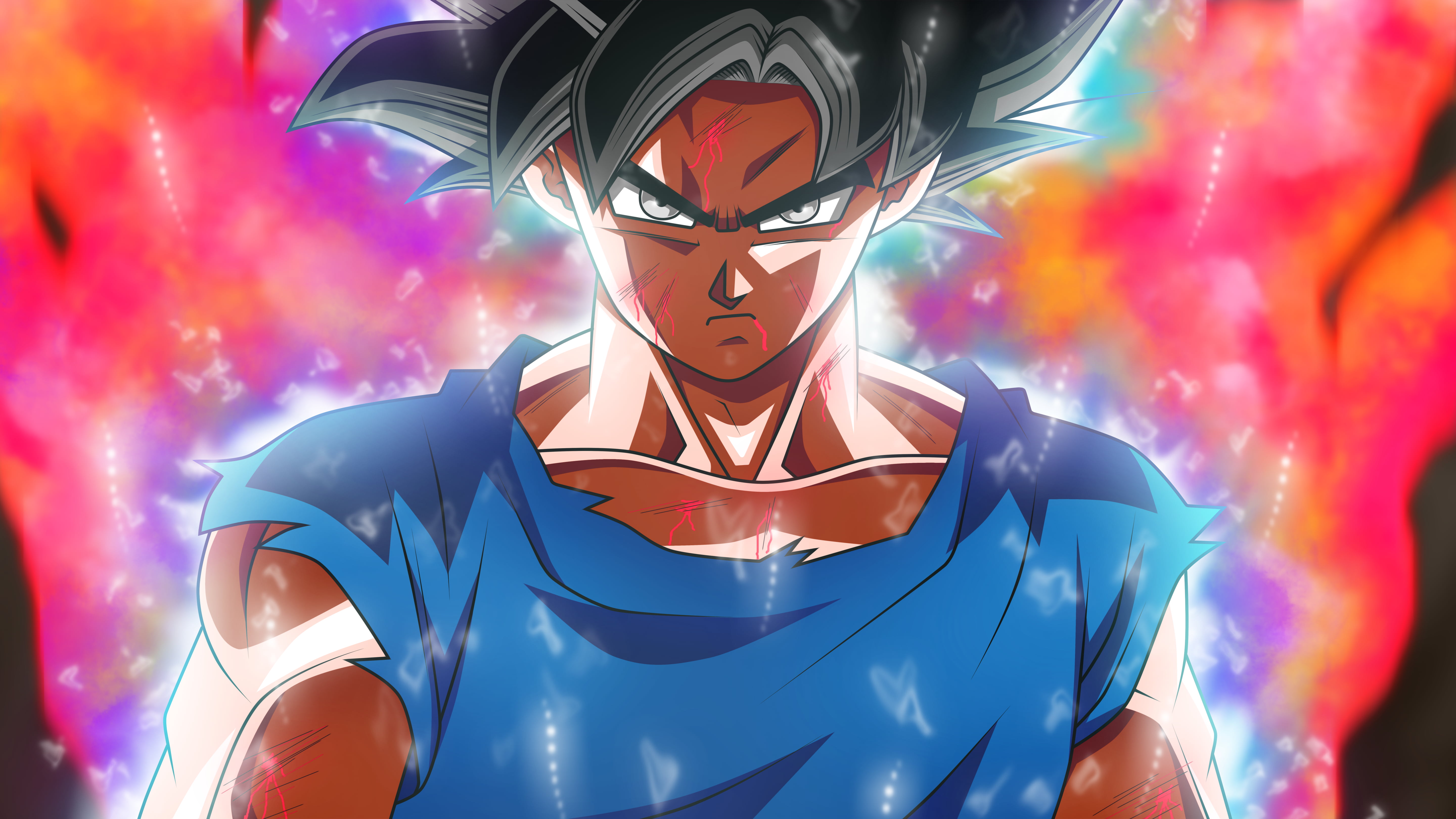 Son Goku ultra instinct futuristic illustration computer Graphic 2k 4k 5k