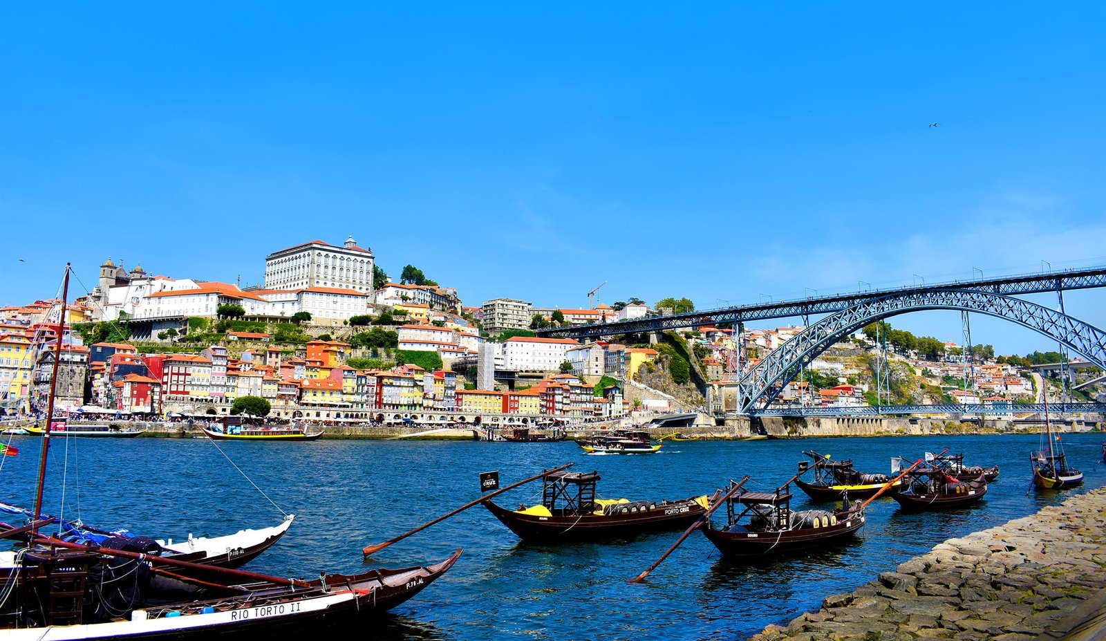 Typical Rabelo Boats Carrying Port Wine Barrels View From the Banks 2k