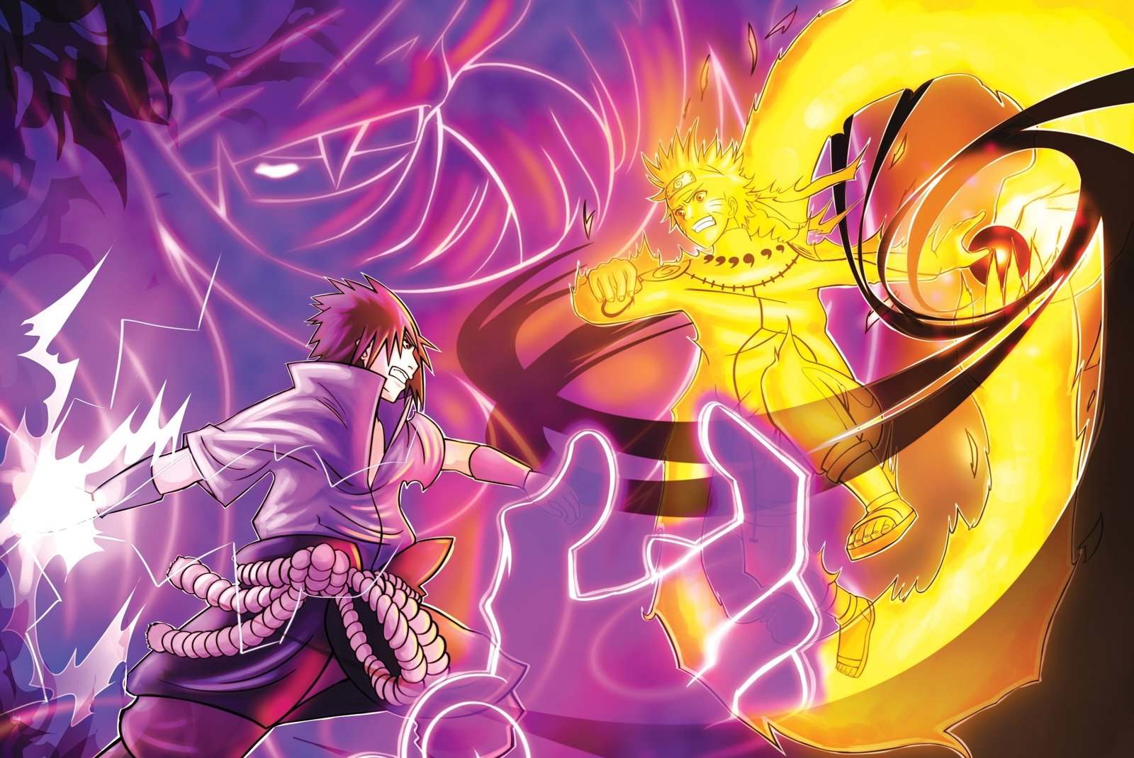 Uzumaki Naruto and Uchiha Sasuke wallpaper game anime boy 2k 4k