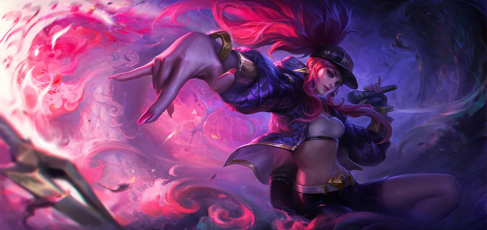 Video Game League Of Legends Akali Long Hair 2k 4k