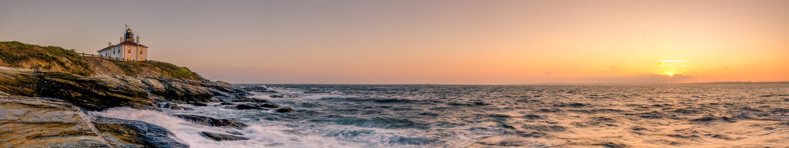 white house sky water nature sea rocks Jamestown panorama 2k 4k 5k
