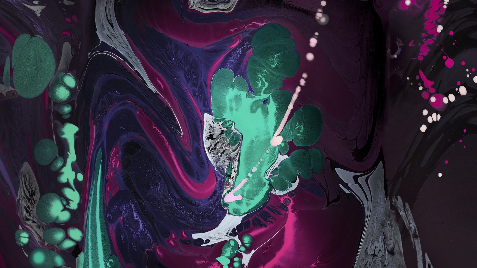 abstract colorful iPad Pro dark 2k 4k