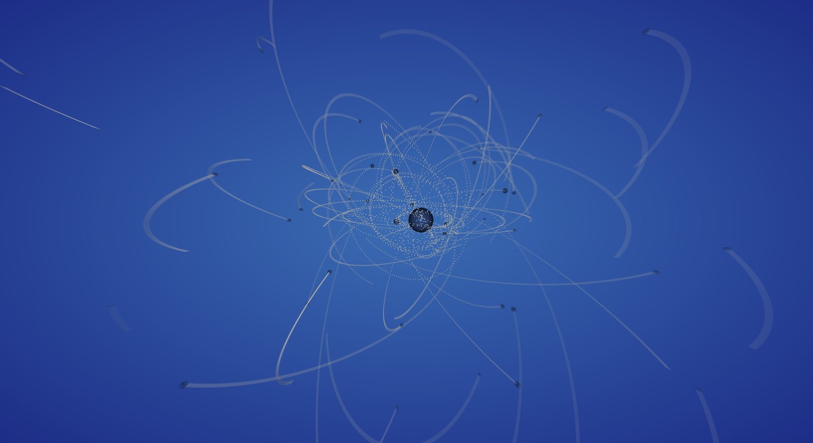 atom graphics art Spheres Gravity Blue 2k 4k 5k 8k 10k