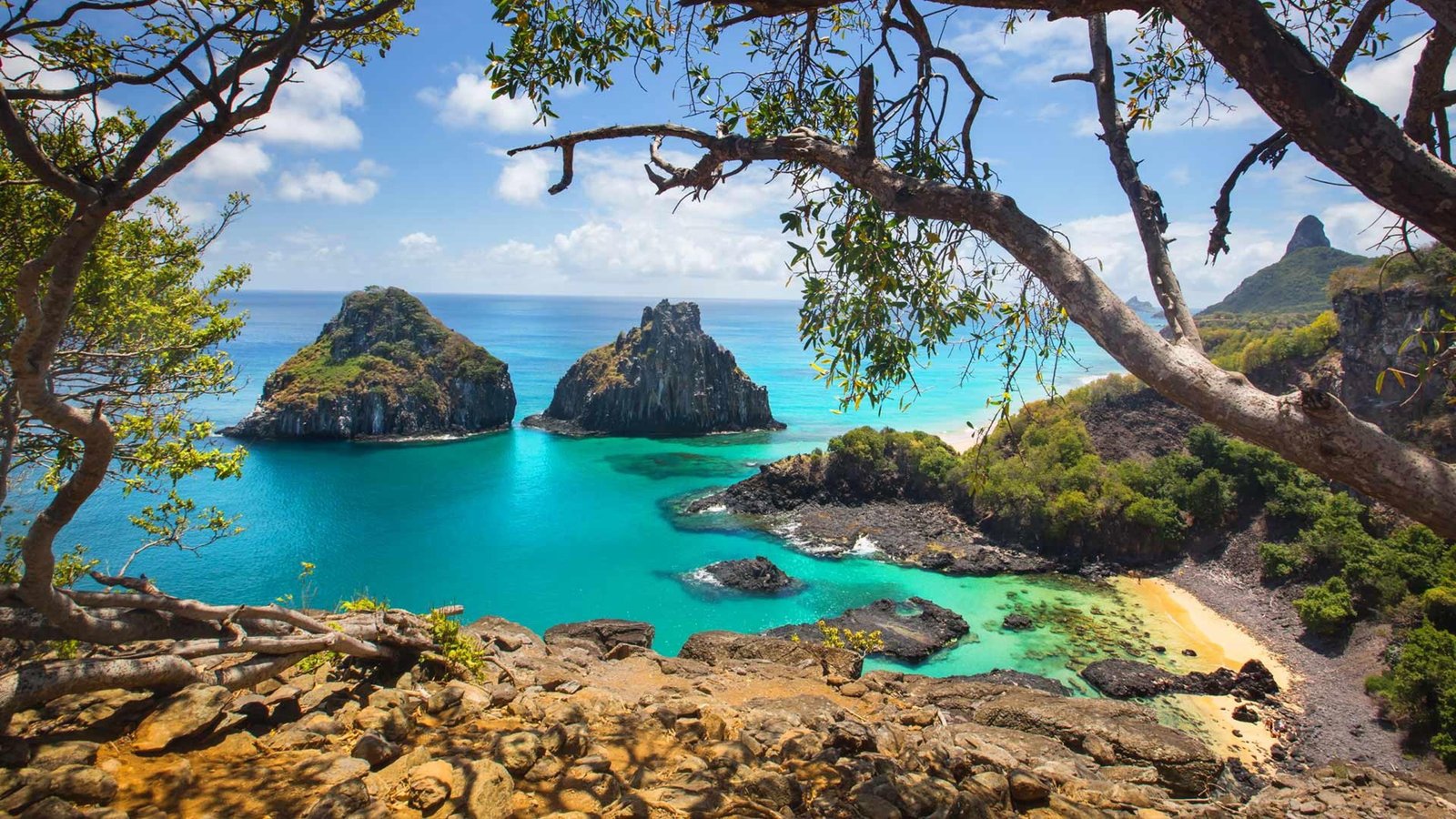 Fernando De Noronha Archipelago In Brazil Sand Beaches Sea Of Clean Waters Where Live Turtles Dolphins And Riffles Sharks Wallpaper Hd 2k 4k