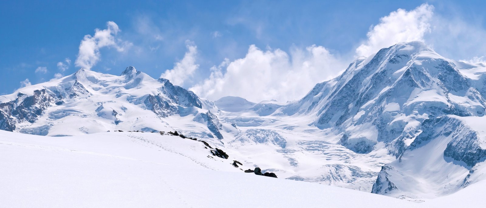 glacier mountain winter mountains nature landscape snow 2k 4k 5k