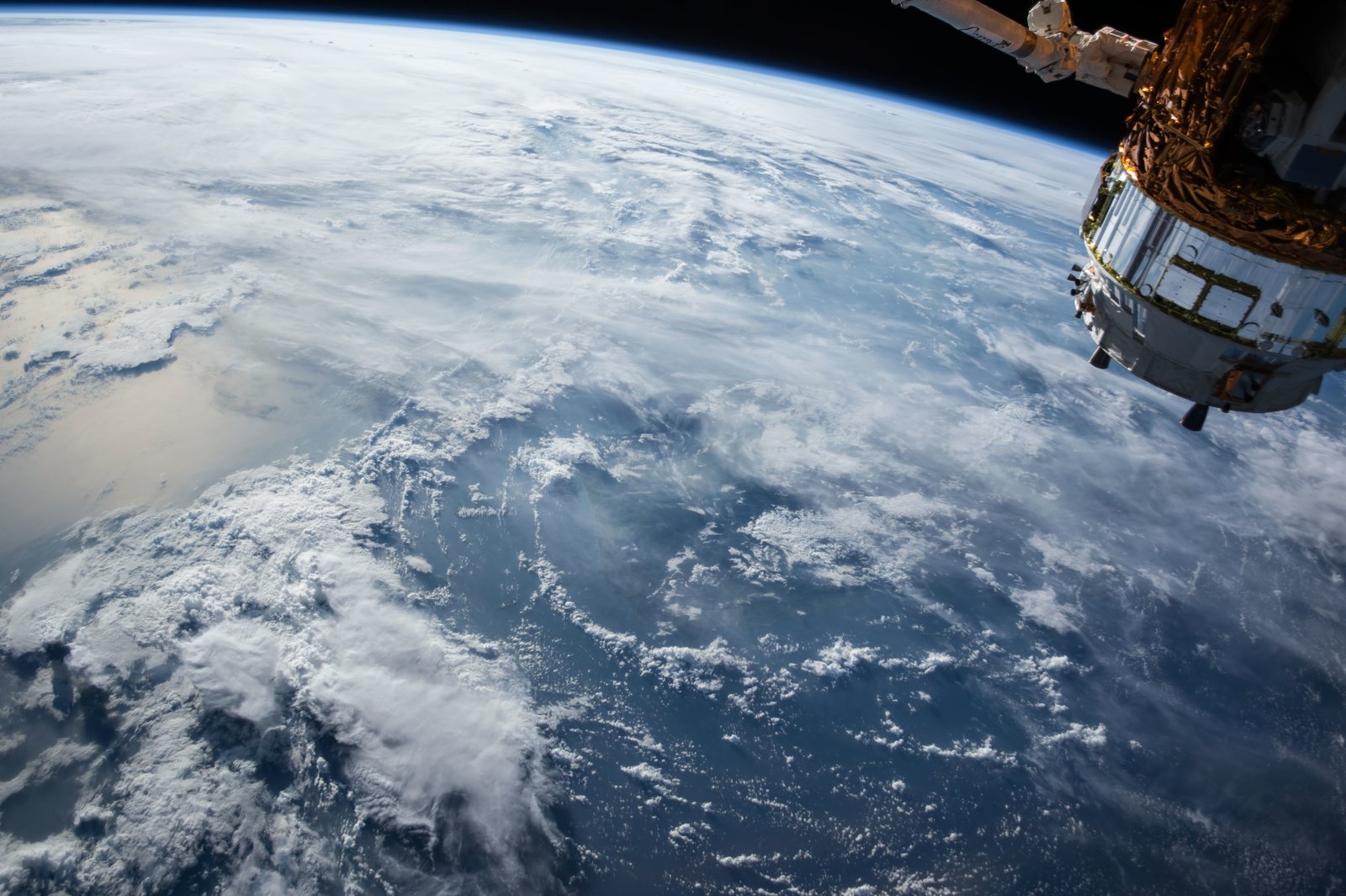 gray and brown satellite nature NASA Earth clouds space 2k 4k 5k