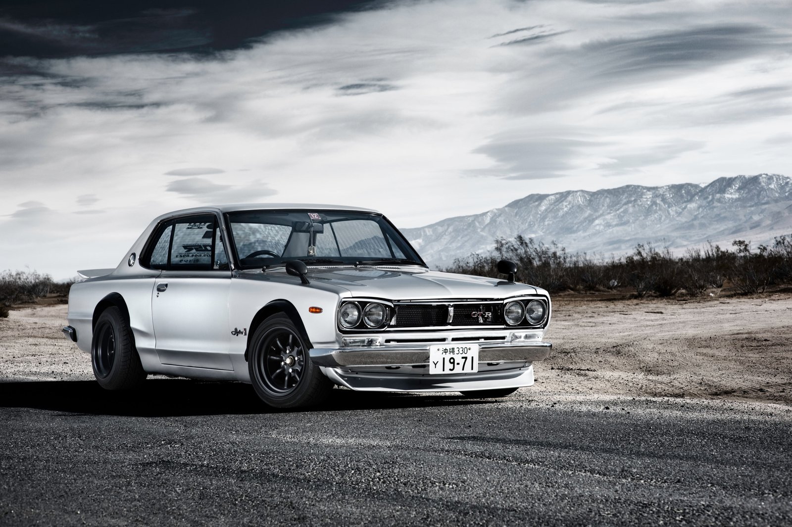 gray coupe Nissan Skyline GTR GT Hakosuka car 2k 4k