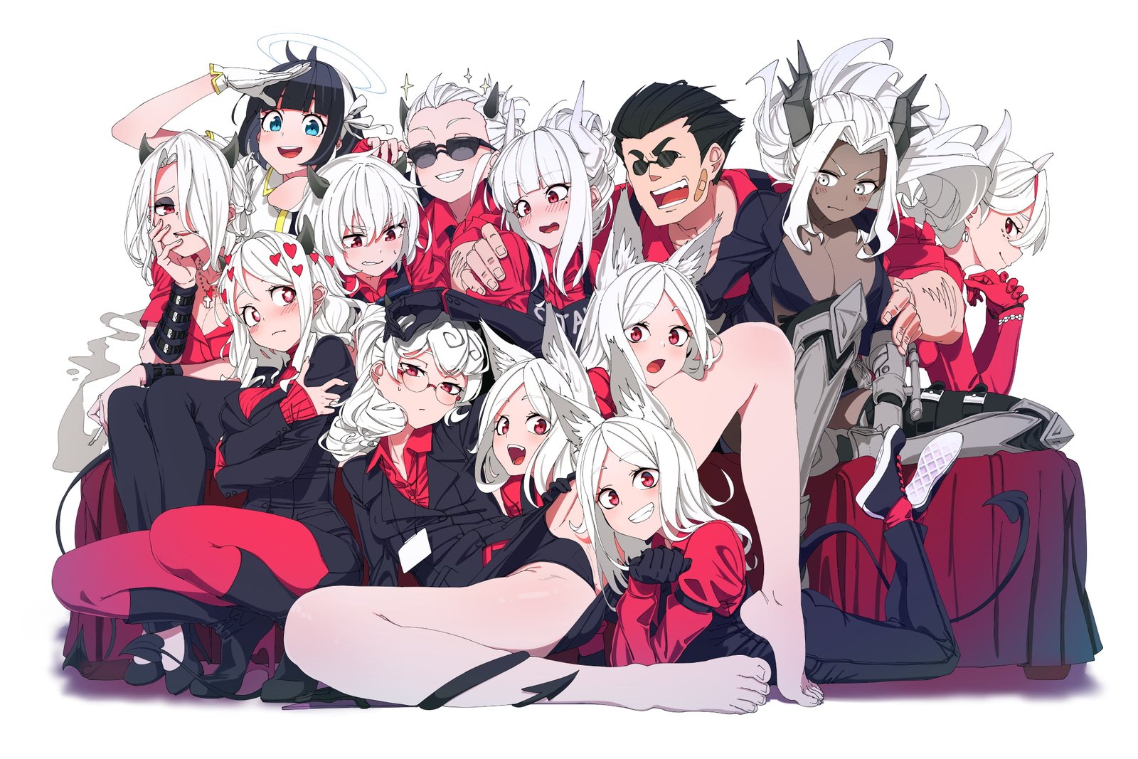 Helltaker Cerberus Lucifer Pandemonica 2k 4k