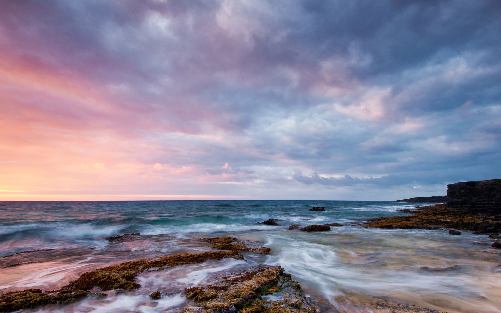Pastel Tides sea water sky cloud scenics nature 2k 4k