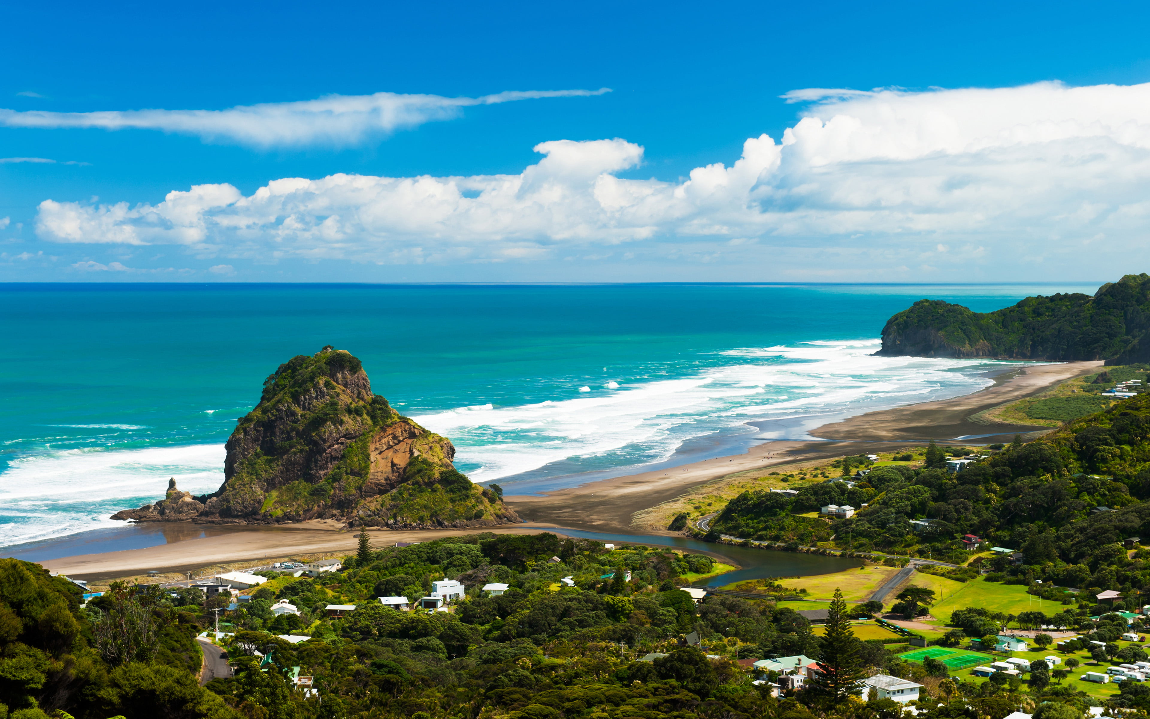 Piha Is A Coastal Village Beach West From Auckland In The North Island New Zealand Wallpapers Hd Images For Desktop 2k 4k