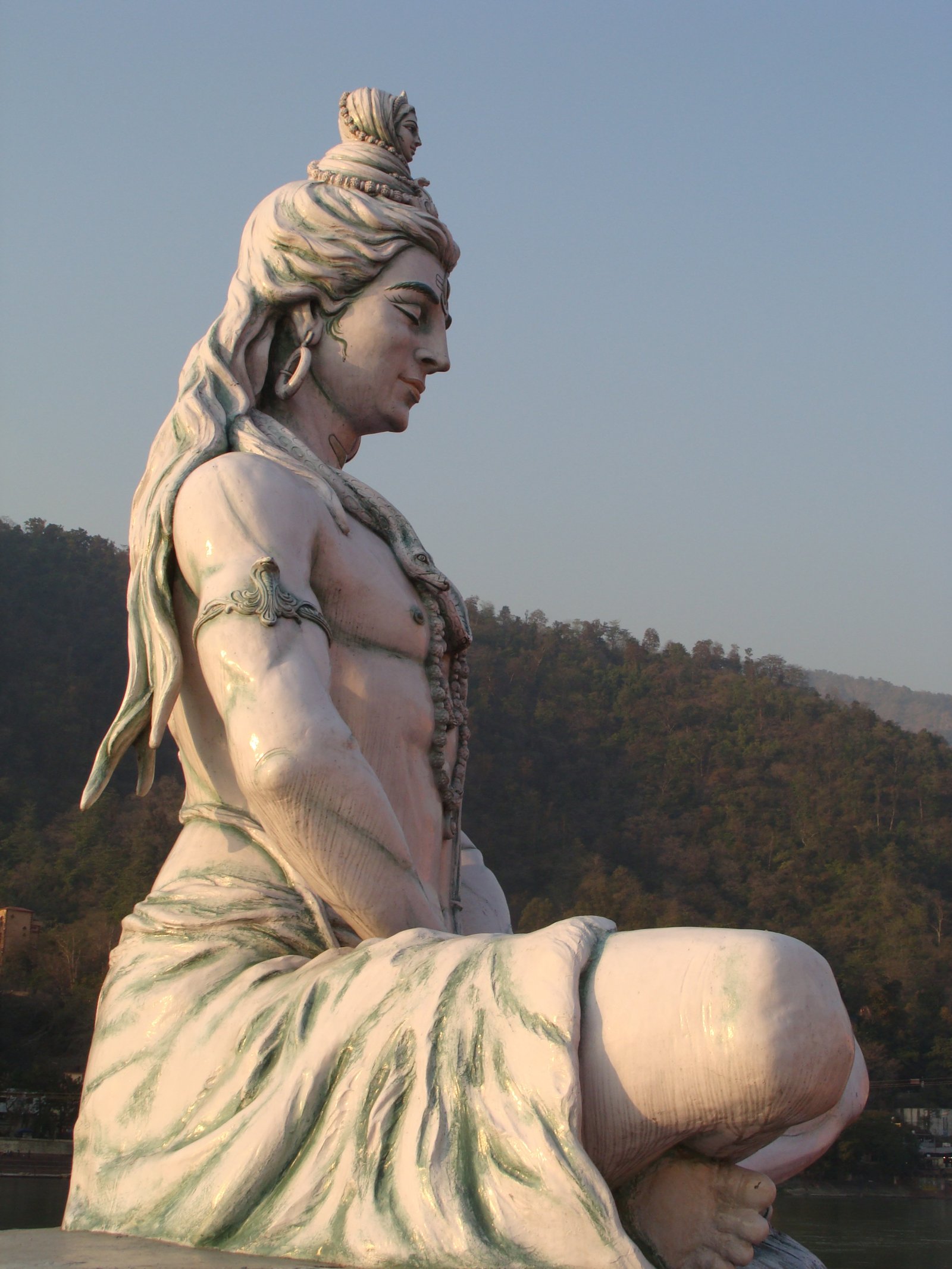 Shiva statue near green trees at daytime god lord india hinduism 2k